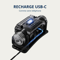 Lampe Frontale Double Faisceau & Rechargeable