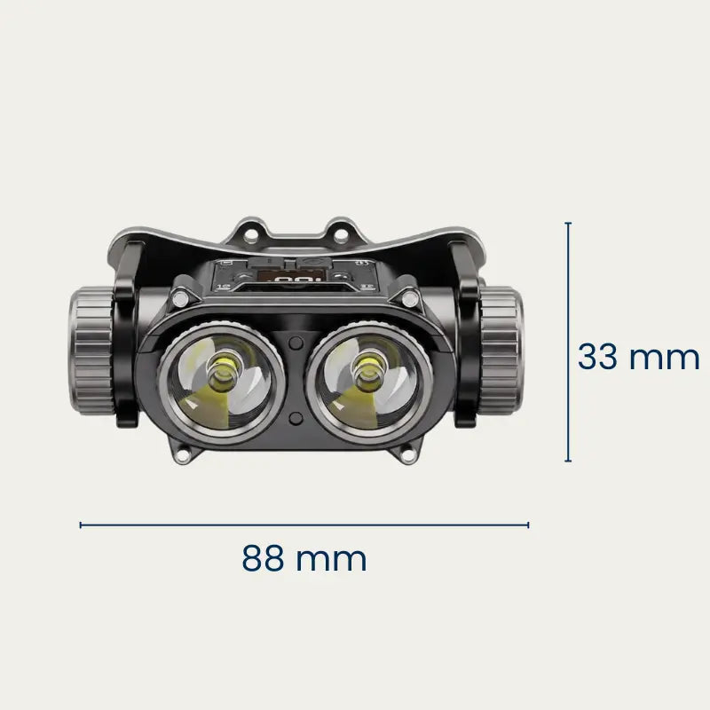Lampe Frontale Double Faisceau & Rechargeable
