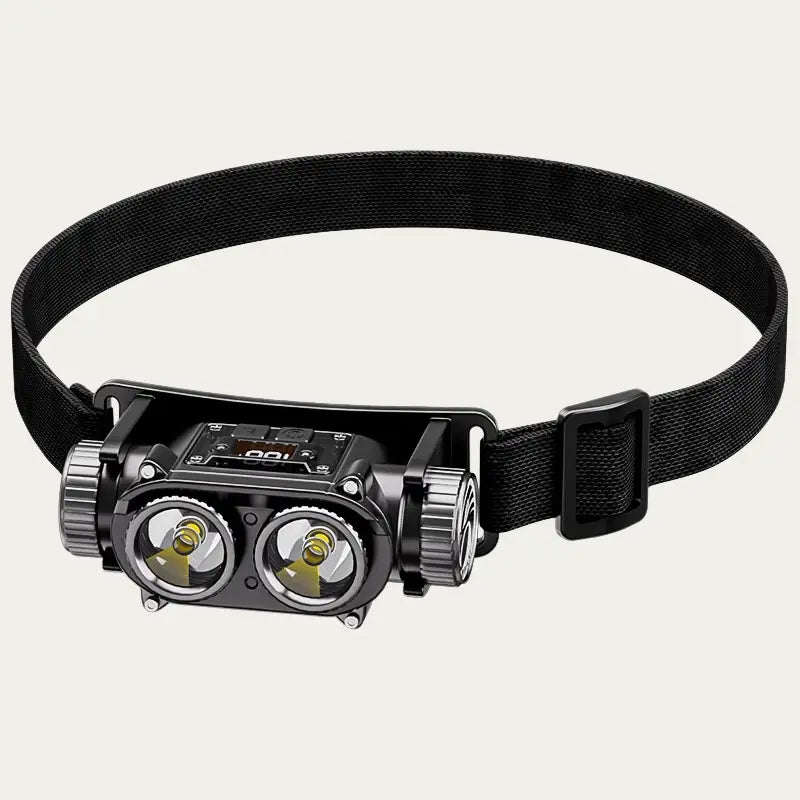 Lampe Frontale Double Faisceau & Rechargeable